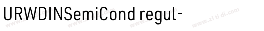 URWDINSemiCond regul字体转换